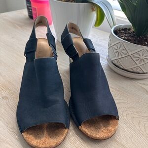 Women's Blue Slingback Wedges